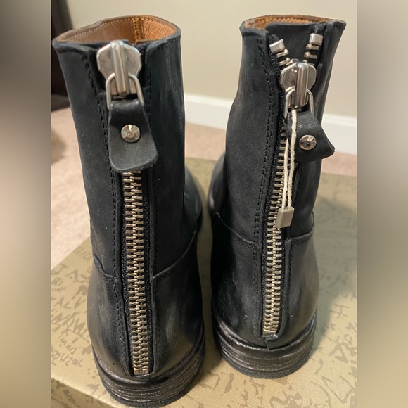 MOMA Mens Black Leather Ankle Boot - Picture 11 of 13